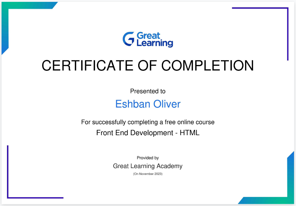 Front End Development - HTML