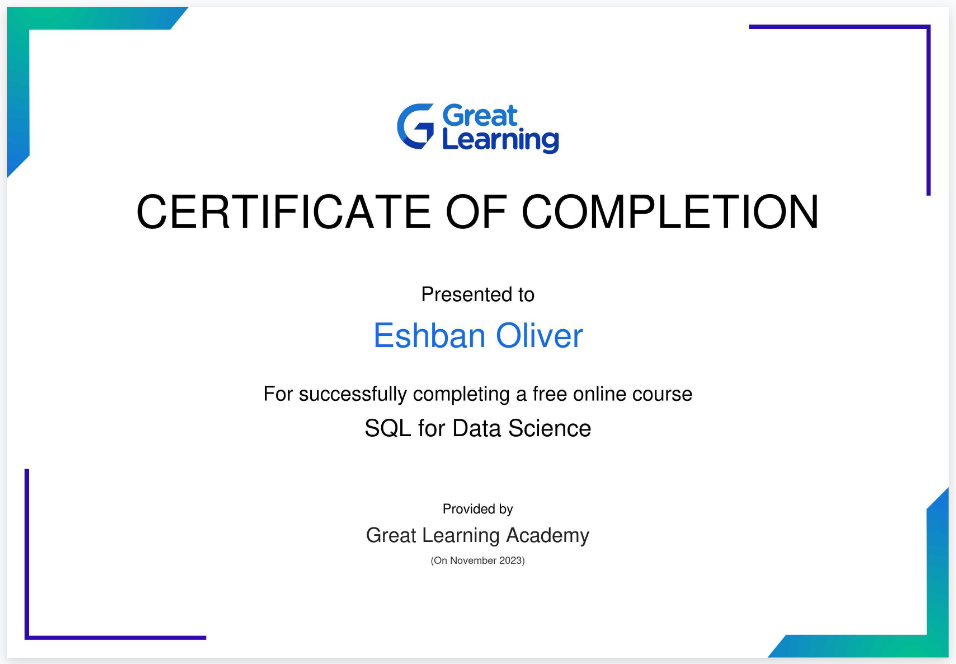 SQL for Data Science