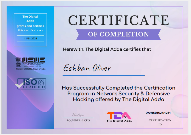 Network Security & Defensive Hacking