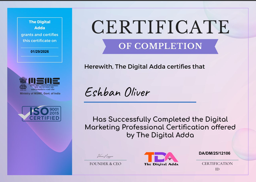 Digital Marketing Professional Certification