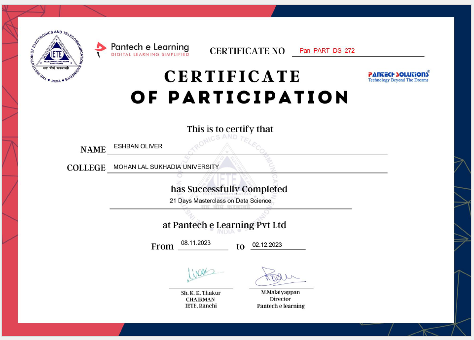 21 Days Masterclass on Data Science