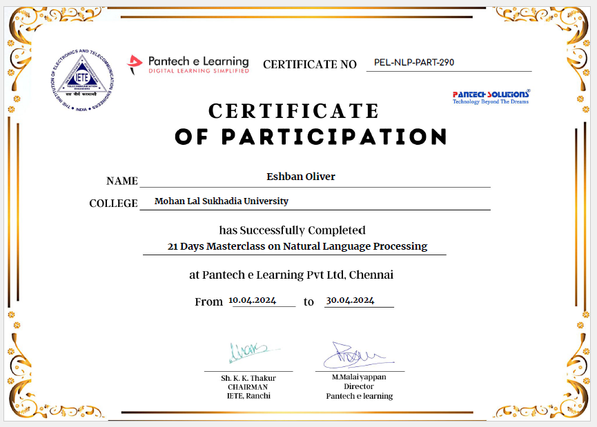 21 Days Masterclass on Natural Language Processing